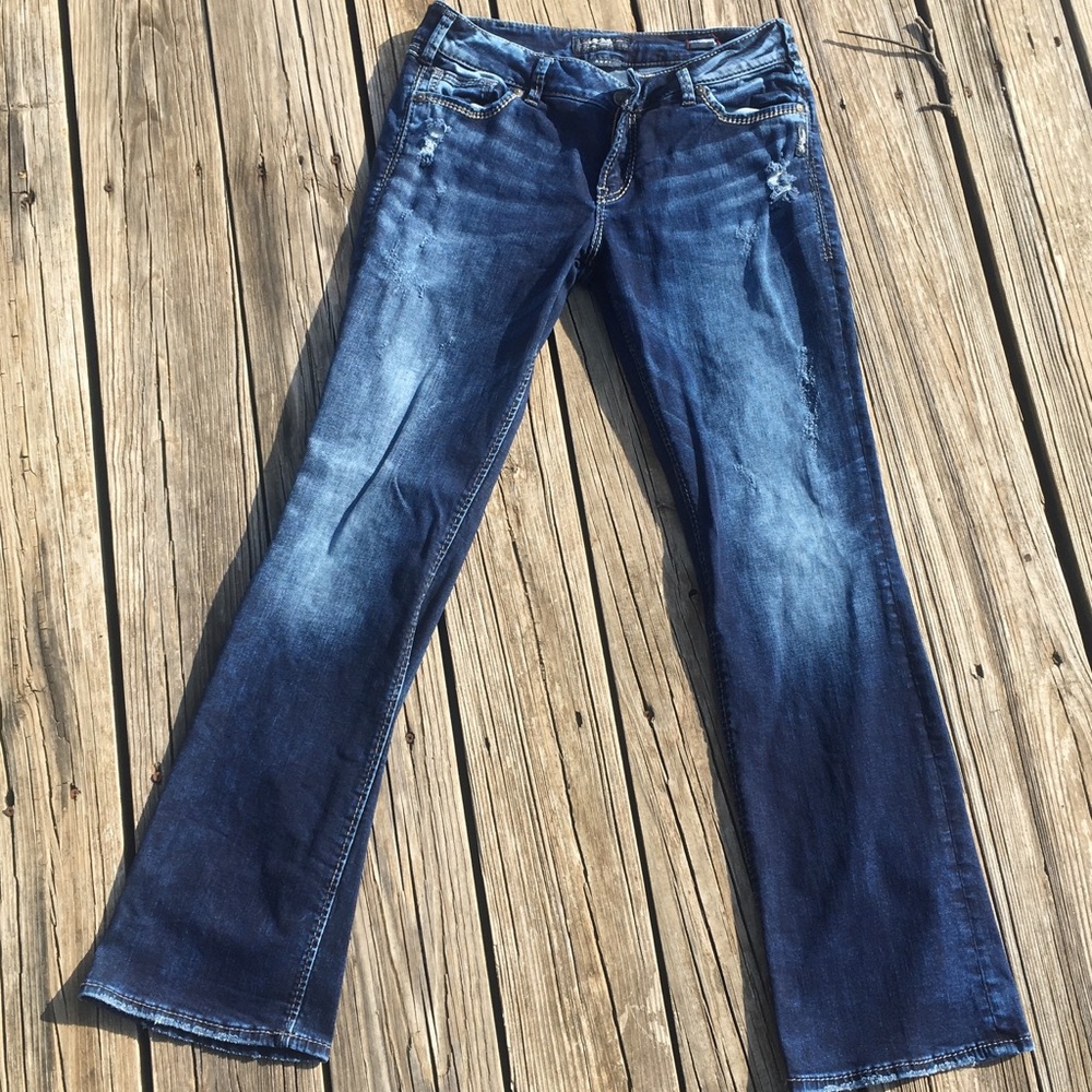 Silver Suki Mid Slim Boot Jean